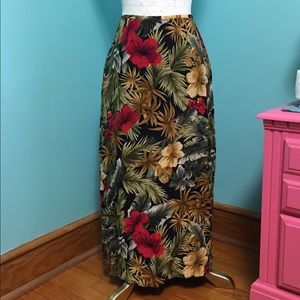 NWOT Liz Claiborne silk floral skirt
